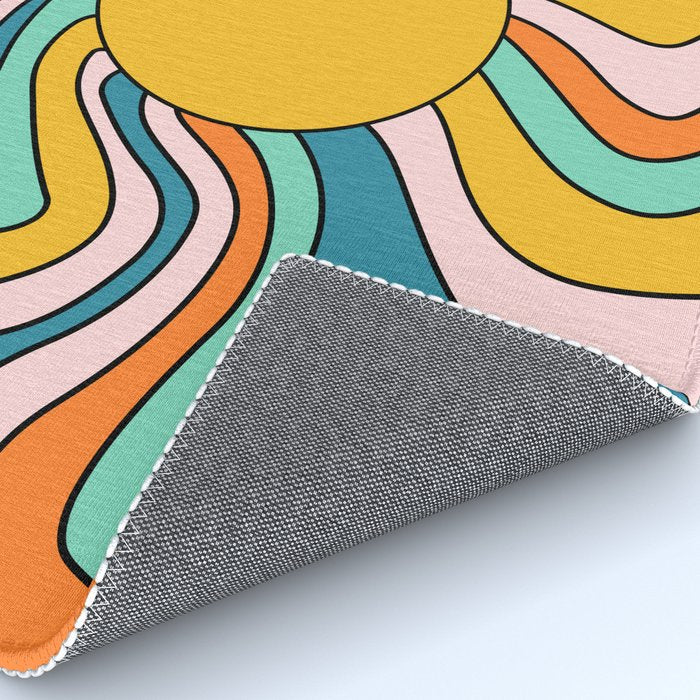 Retro 70s Colorful Sunshine Rug Gallery Image 4