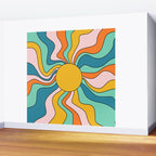 Retro 70s Colorful Sunshine Wall Mural Gallery Image 2
