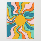Retro 70s Colorful Sunshine Poster Gallery Image 4