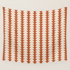 Maude Pattern - Vintage Orange Wall Tapestry Gallery Image 4
