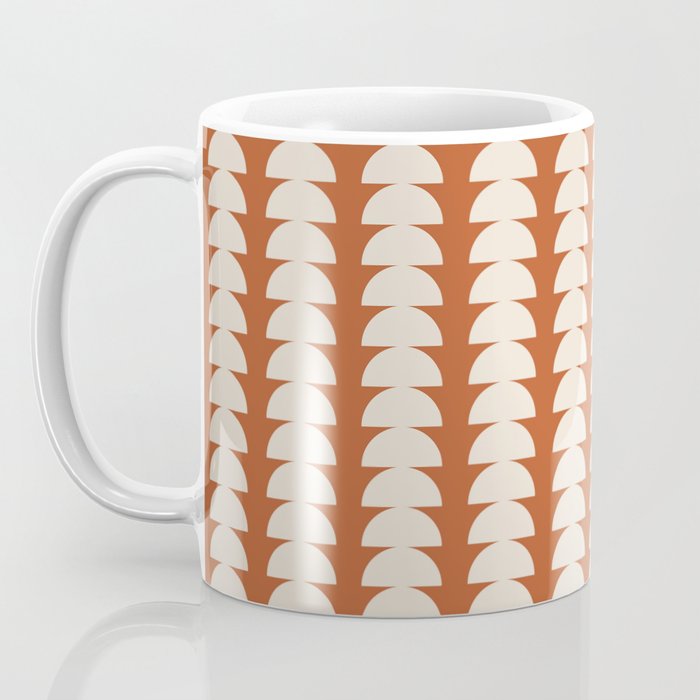 Maude Pattern - Vintage Orange Coffee Mug Gallery Image 3