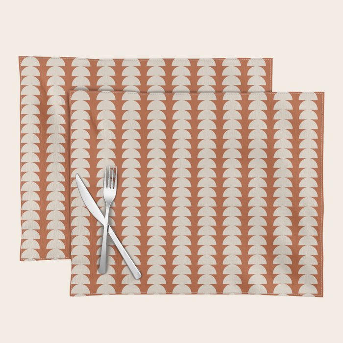 Maude Pattern - Vintage Orange Placemat Gallery Image 1