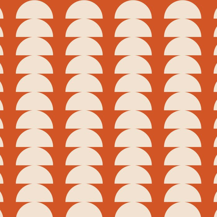 Maude Pattern - Vintage Orange Coffee Mug Gallery Image 2