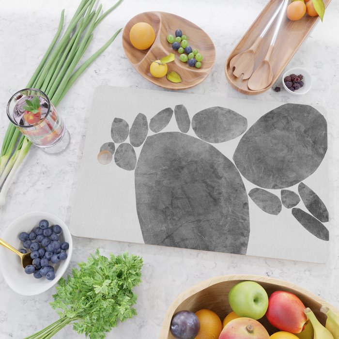 Balancing / Gray on White Cutting Board Gallery Image 2