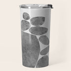 Balancing / Gray on White Travel Mug Gallery Image 2