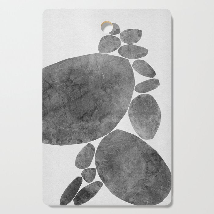 Balancing / Gray on White Cutting Board Gallery Image 1