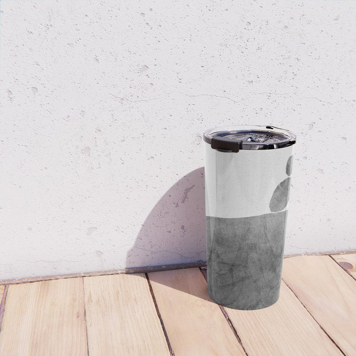 Balancing / Gray on White Travel Mug Gallery Image 4