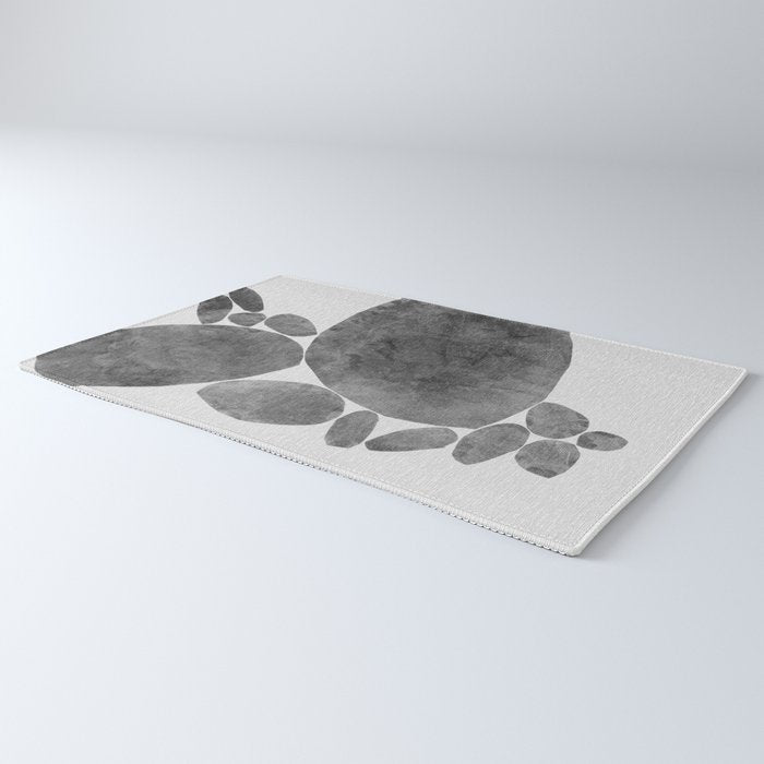 Balancing / Gray on White Rug Gallery Image 3