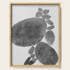 Balancing / Gray on White Serving Tray Gallery Image 1