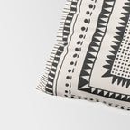 Black & White Symmetrical Pattern #2 Pillow Sham Gallery Image 4