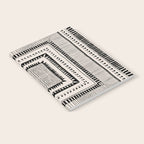 Black & White Symmetrical Pattern #2 Notebook Gallery Image 2