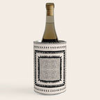 Black & White Symmetrical Pattern #2 Wine Chiller Gallery Image 1