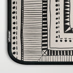 Black & White Symmetrical Pattern #2 Laptop Sleeve Gallery Image 3
