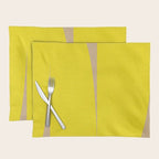 simple abstract shape-04 yellow Placemat Gallery Image 1