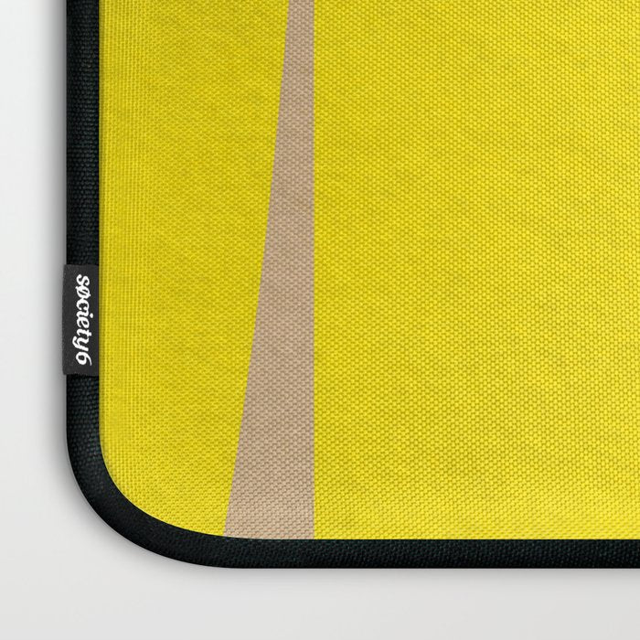 simple abstract shape-04 yellow Laptop Sleeve Gallery Image 3