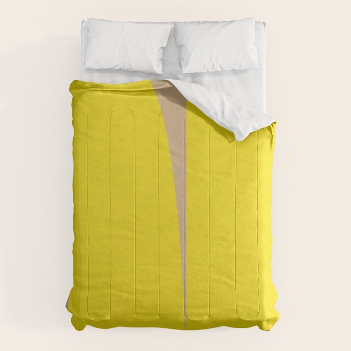 simple abstract shape-04 yellow Comforter Gallery Image 6