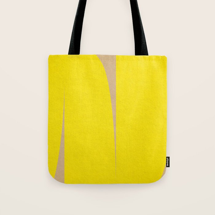 simple abstract shape-04 yellow Tote Bag Gallery Image 1