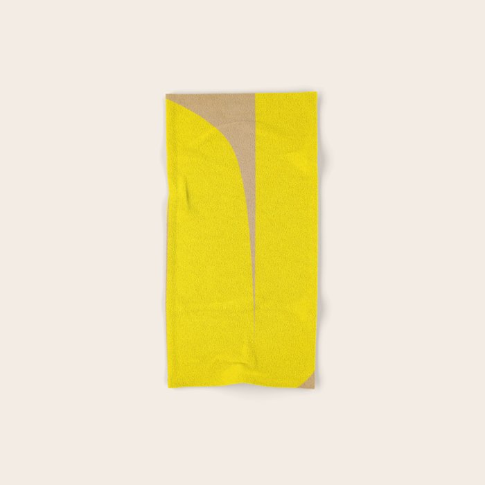 simple abstract shape-04 yellow Bath Towel Gallery Image 1