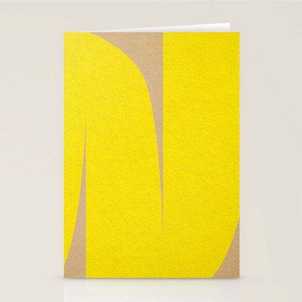 simple abstract shape-04 yellow Stationery Card Gallery Image 2