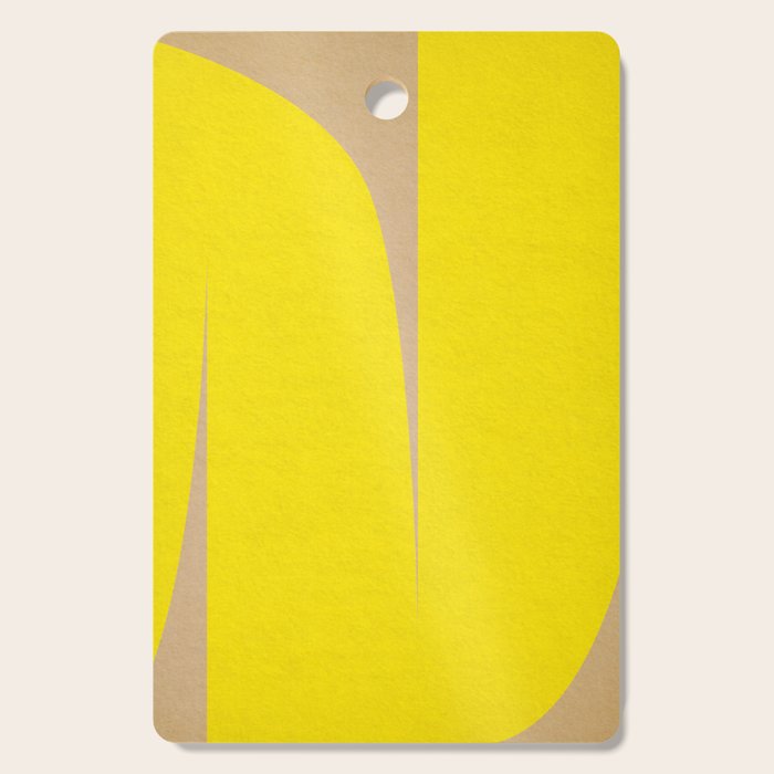 simple abstract shape-04 yellow Cutting Board Gallery Image 1