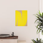 simple abstract shape-04 yellow Poster Gallery Image 2