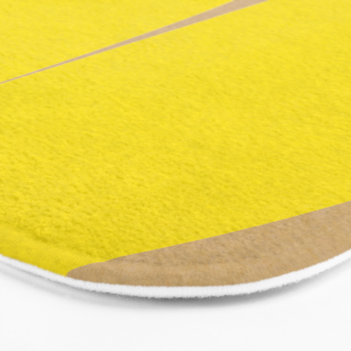 simple abstract shape-04 yellow Bath Mat Gallery Image 3