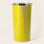 simple abstract shape-04 yellow Travel Mug Gallery Image 1