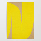 simple abstract shape-04 yellow Poster Gallery Image 4