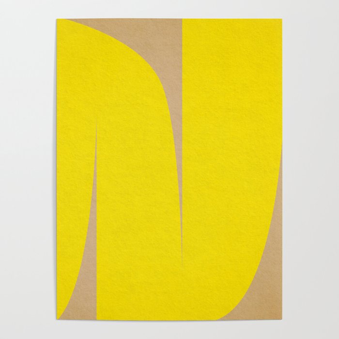simple abstract shape-04 yellow Poster Gallery Image 4