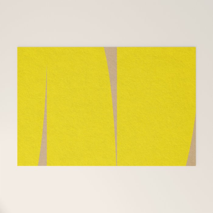 simple abstract shape-04 yellow Welcome Mat Gallery Image 1
