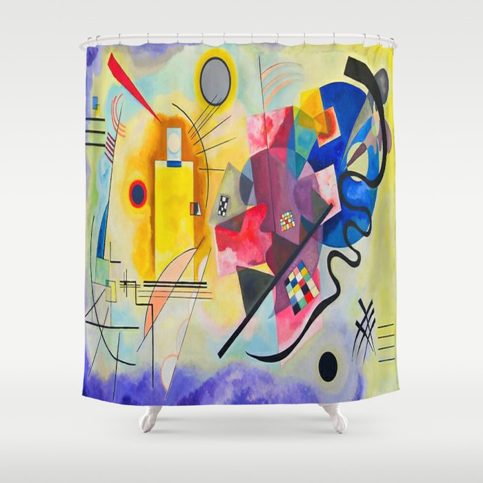 Wassily Kandinsky Yellow Red Blue Shower Curtain Gallery Image 1
