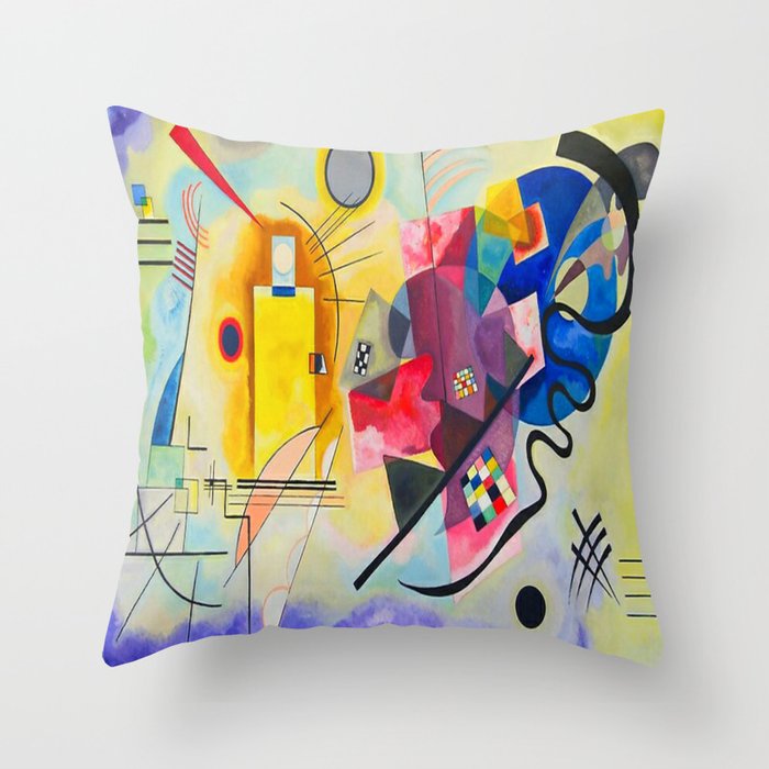 Wassily Kandinsky Yellow Red Blue Throw Pillow Gallery Image 6