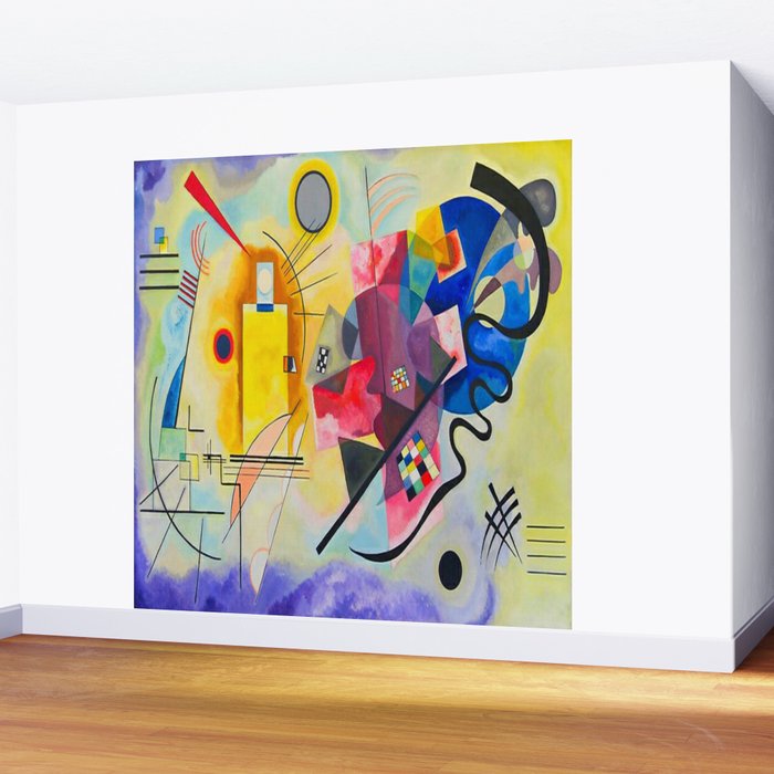 Wassily Kandinsky Yellow Red Blue Wall Mural Gallery Image 2
