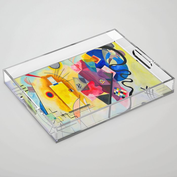 Wassily Kandinsky Yellow Red Blue Acrylic Tray Gallery Image 1