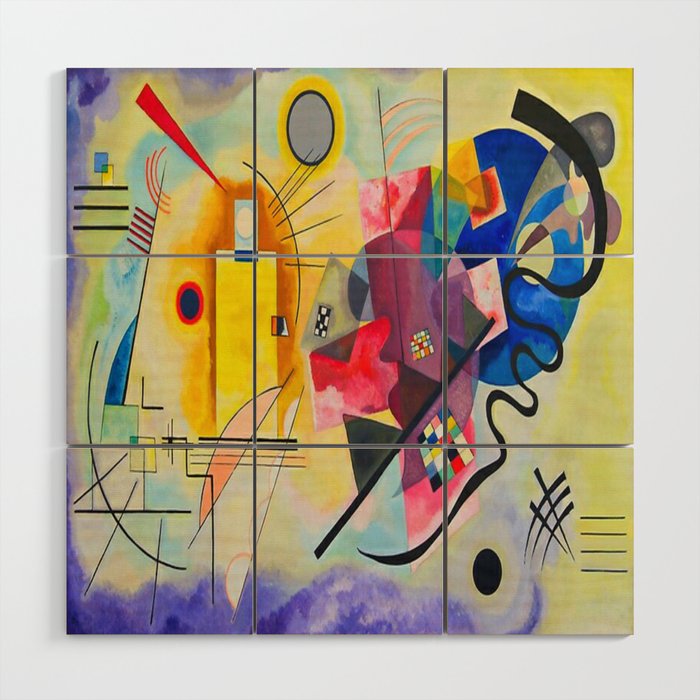 Wassily Kandinsky Yellow Red Blue Wood Wall Art Gallery Image 1
