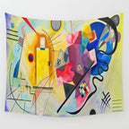 Wassily Kandinsky Yellow Red Blue Wall Tapestry Gallery Image 4