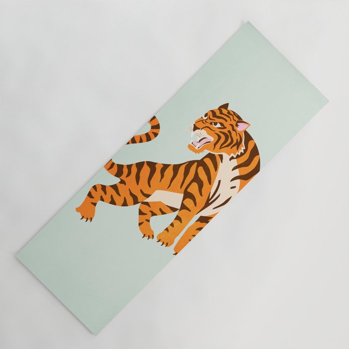 The Roar: Orange Tiger Edition Yoga Mat Gallery Image 1