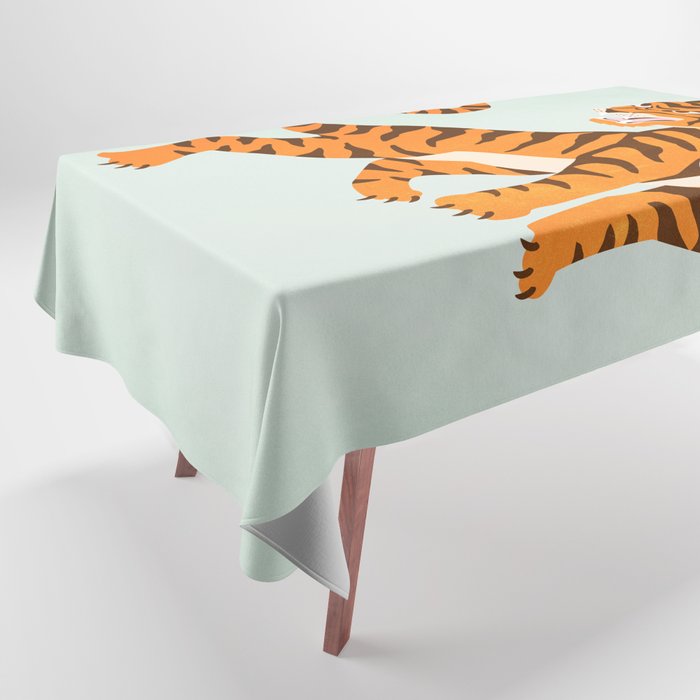 The Roar: Orange Tiger Edition Tablecloth Gallery Image 1