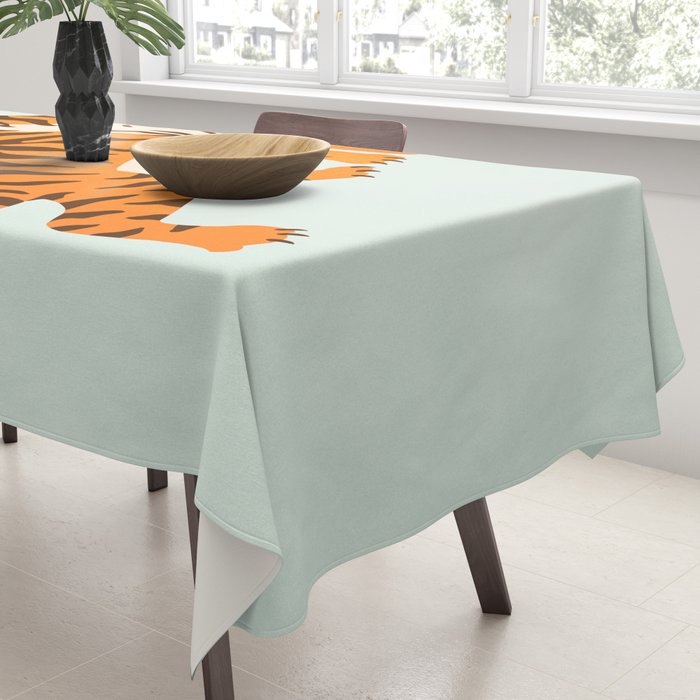 The Roar: Orange Tiger Edition Tablecloth Gallery Image 3