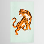 The Roar: Orange Tiger Edition Tablecloth Gallery Image 2