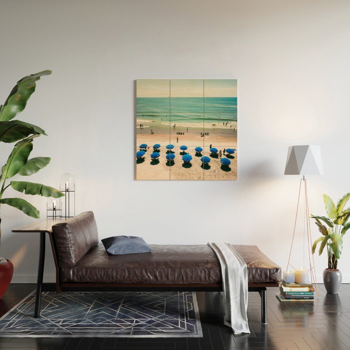 Aerial Beach 1 Wood Wall Art Gallery Image 2