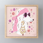 Festival Hippy Dog  Mini Art Print Gallery Image 1
