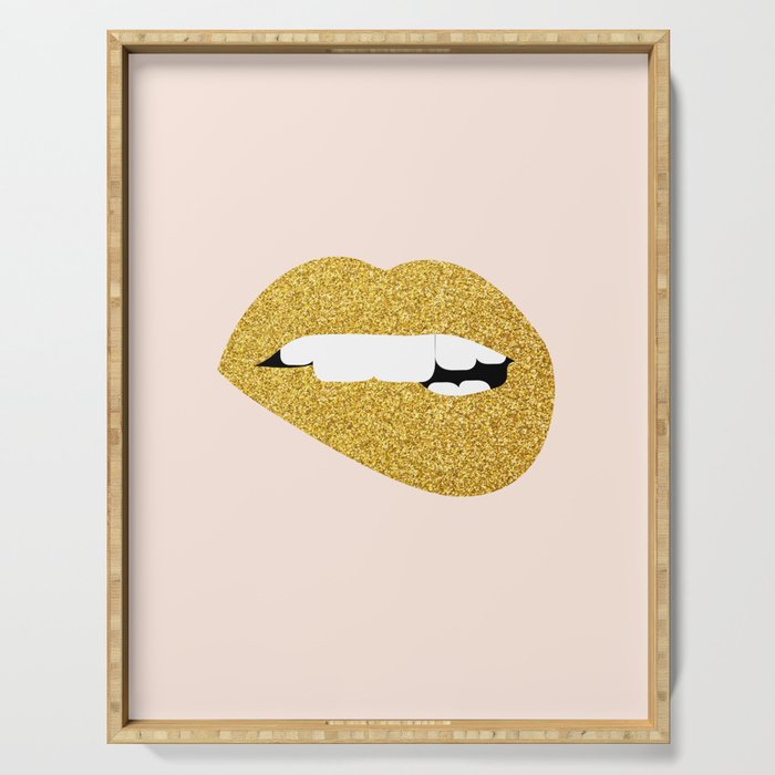 Don't Speak Evil #society6 #decor #buyart Serving Tray Gallery Image 1