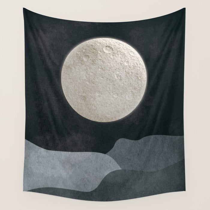 FULL MOON Wall Tapestry Gallery Image 1