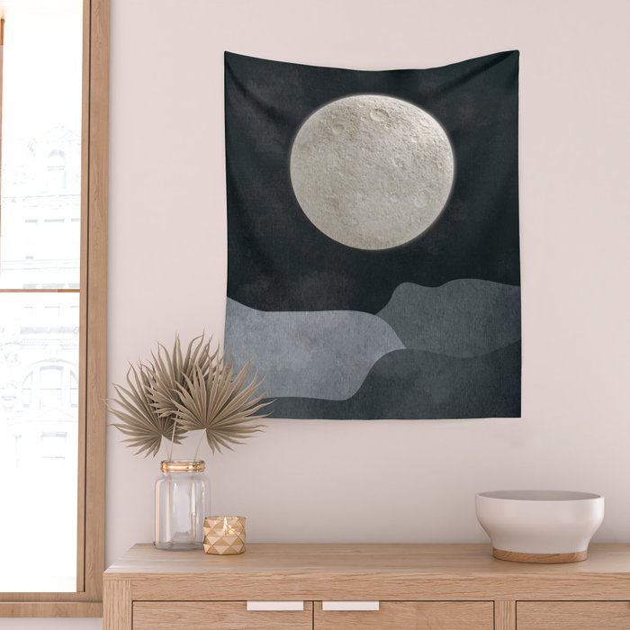 FULL MOON Wall Tapestry Gallery Image 2
