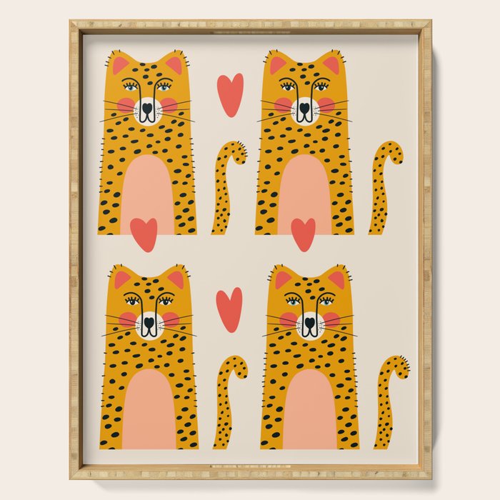 Cheetah Love Serving Tray Gallery Image 1