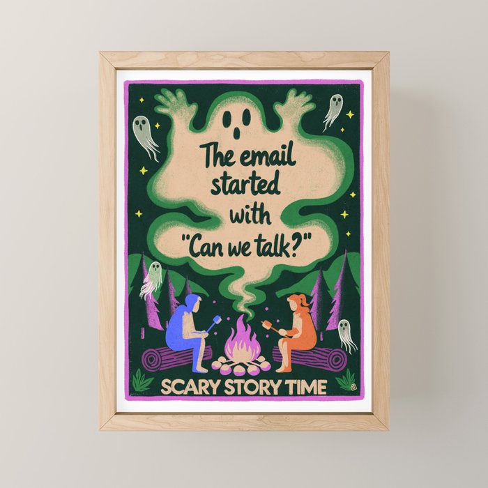 Scary story time Mini Art Print Gallery Image 1
