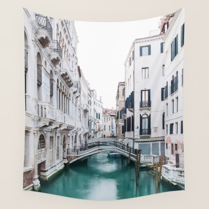 The Floating City - Venice Italy Travel Photography Wall Tapestry Gallery Image 1
