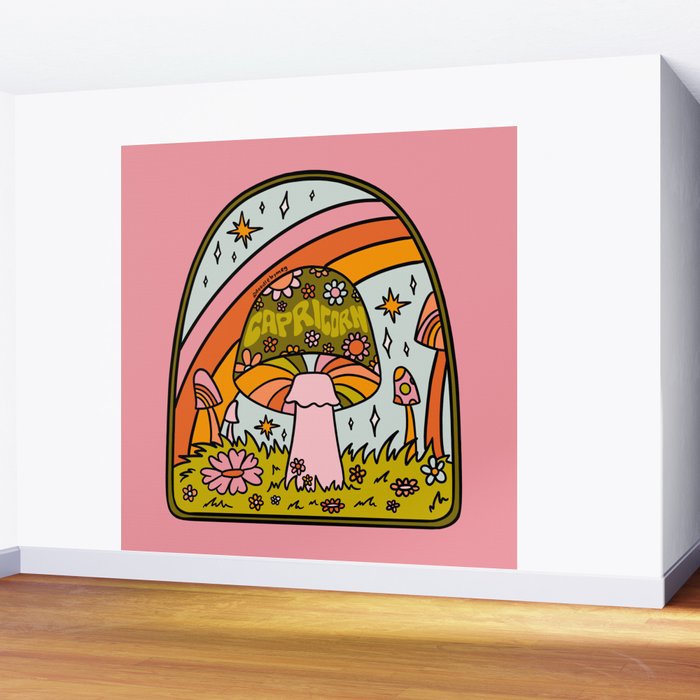 Capricorn Mushroom Wall Mural Gallery Image 2