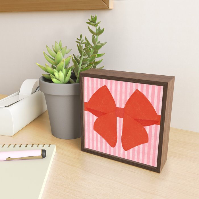 Red Bow Mini Art Print Gallery Image 2